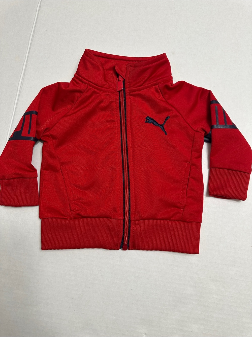 Puma Baby Full Zip Jacket Red Black Size 3/6 Months